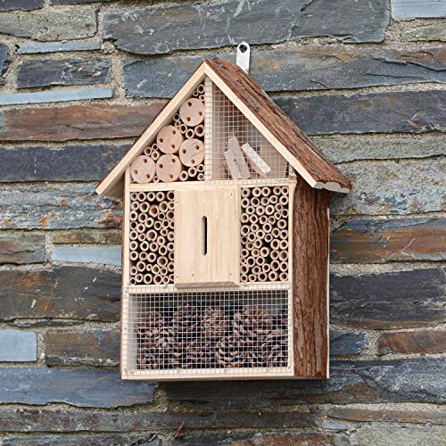 CKB LTD Großes Insektenhotel aus natürlicher Holzrinde, für Bienen, Marienkäfer, Schmetterlingshaus, Holz, Außenunterstand, Gartennest, Garten, Haus, Outdoor-Lebensraum, groß, 30 x 10 x 39 cm CKB LTD Großes Insektenhotel aus natürlicher Holzrinde, für Bienen, Marienkäfer, Schmetterlingshaus, Holz, Außenunterstand, Gartennest, Garten, Haus, Outdoor-Lebensraum, groß, 30 x 10 x 39 cm von CKB LTD