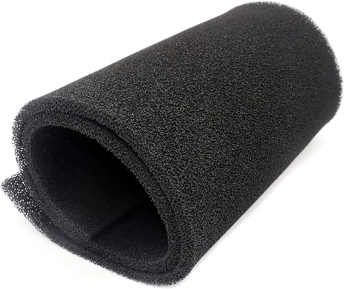 Zuschneidbares Aktivkohle-Media-Pad, Vorfilter-Kohle-Schwamm für Aquarium, Aquarium, Teich, Riffkanister (91,4 x 30,5 x 1 cm, 1 Stück) von CKDFK