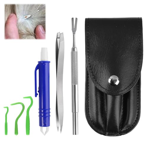 CKDSA Zeckenzange Katze Für Hunde Mensch 6er Zecken Entfernen Set Mit 3 Zeckenhaken & 2 Zeckenzangen Metall & 1 Zeckenpinzette Einfacher Und Sicherer Zeckenentfernung Fur Für Kinder & Haustiere CKDSA Zeckenzange Katze Für Hunde Mensch 6er Zecken Entfernen Set Mit 3 Zeckenhaken & 2 Zeckenzangen Metall & 1 Zeckenpinzette Einfacher Und Sicherer Zeckenentfernung Fur Für Kinder & Haustiere von CKDSA