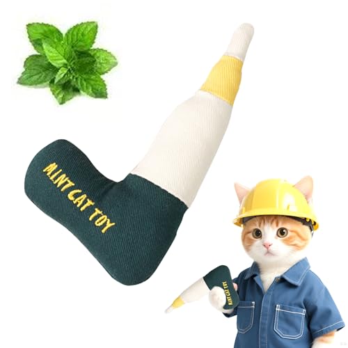 Plüsch Katzenminze Drill Spielzeug für Katzen - Langlebiges, bissfestes Kauspielzeug gefüllt mit natürlicher Katzenminze, interaktives Indoor-Spiel & Zahnspielzeug für Kätzchen & erwachsene Katzen Plüsch Katzenminze Drill Spielzeug für Katzen - Langlebiges, bissfestes Kauspielzeug gefüllt mit natürlicher Katzenminze, interaktives Indoor-Spiel & Zahnspielzeug für Kätzchen & erwachsene Katzen von CKFPS