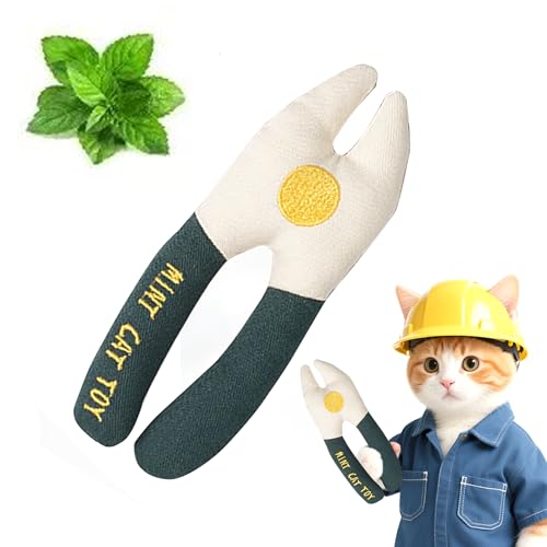 Plüsch Katzenminze Zange für Katzen - Langlebiges, bissfestes Kauen mit natürlicher Katzenminze, interaktives Zahnen & Indoor-Spielen für Kätzchen & Erwachsene Plüsch Katzenminze Zange für Katzen - Langlebiges, bissfestes Kauen mit natürlicher Katzenminze, interaktives Zahnen & Indoor-Spielen für Kätzchen & Erwachsene von CKFPS
