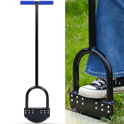 CKLT Einteiliger Rasenkantenstecher 104 cm Kantenschneider mit Federstahl-Sägezahnklinge Rostbeständiger Halbmond-Rasenkantenschneider mit Langem Gummigriff für Garten Rasenpflege Beet CKLT Einteiliger Rasenkantenstecher 104 cm Kantenschneider mit Federstahl-Sägezahnklinge Rostbeständiger Halbmond-Rasenkantenschneider mit Langem Gummigriff für Garten Rasenpflege Beet von CKLT
