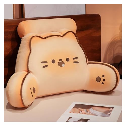 CKQshenKouyicKQ Bequemes, verdicktes Rückenkissen mit Kopfstütze, Cartoon-Keks, Katze, Hund, Bär, Rückenkissen for Bett, Beinkissen, Mädchen(1,60x40cm) von CKQshenKouyicKQ