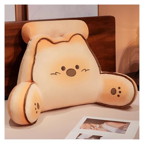 CKQshenKouyicKQ Bequemes, verdicktes Rückenkissen mit Kopfstütze, Cartoon-Keks, Katze, Hund, Bär, Rückenkissen for Bett, Beinkissen, Mädchen(2,75x50cm) von CKQshenKouyicKQ