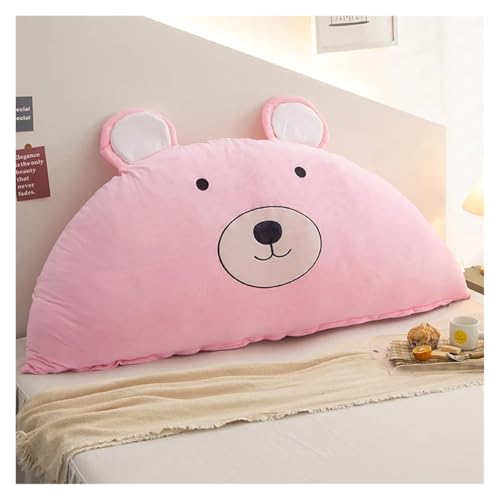 CKQshenKouyicKQ Niedliche Bären-Rückenlehne, superweich, dreieckig, for Kinderzimmer, Nachttisch, Füllkissen, abnehmbar, waschbar, Sofa-Rückenstütze, Tatami-Kissen(1,Fits 1.2m Bed) von CKQshenKouyicKQ
