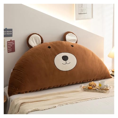 CKQshenKouyicKQ Niedliche Bären-Rückenlehne, superweich, dreieckig, for Kinderzimmer, Nachttisch, Füllkissen, abnehmbar, waschbar, Sofa-Rückenstütze, Tatami-Kissen(3,Fits 0.9m Bed) von CKQshenKouyicKQ