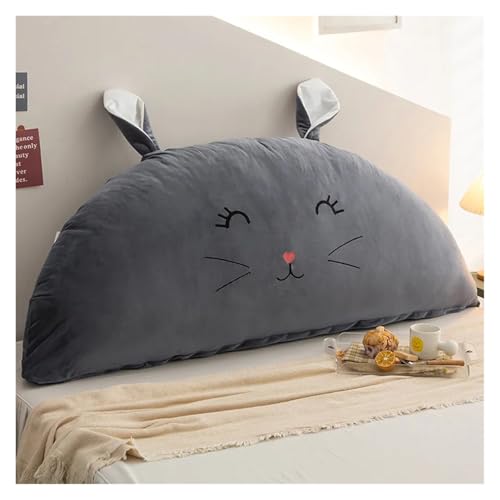 CKQshenKouyicKQ Niedliche Bären-Rückenlehne, superweich, dreieckig, for Kinderzimmer, Nachttisch, Füllkissen, abnehmbar, waschbar, Sofa-Rückenstütze, Tatami-Kissen(9,Fits 1.2m Bed) von CKQshenKouyicKQ