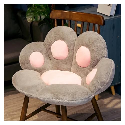 CKQshenKouyicKQ Niedliche Rückenkissen Plüsch Stuhlkissen Tier Sitzkissen Sofamatte Home Sofa Indoor Boden Winter Dekor Geschenk(Grey 70x60cm) von CKQshenKouyicKQ