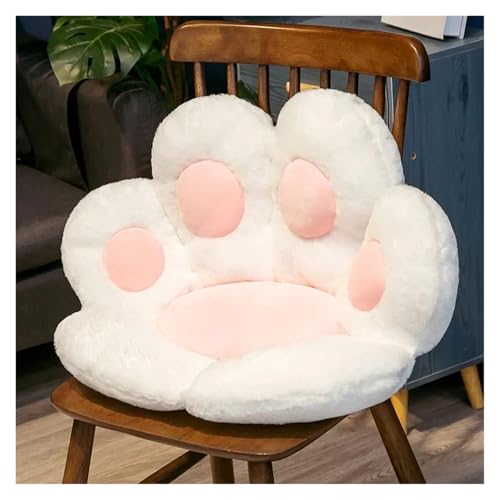 CKQshenKouyicKQ Niedliche Rückenkissen Plüsch Stuhlkissen Tier Sitzkissen Sofamatte Home Sofa Indoor Boden Winter Dekor Geschenk(White 70x60cm) von CKQshenKouyicKQ