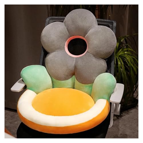 CKQshenKouyicKQ Niedliches Sonnenblumenkissen, Cartoon, schöne und Bequeme, halbgeschlossene Rückenlehne, Lordosenstütze, Tatami-Matte for Studenten, Zuhause, Büro(2) von CKQshenKouyicKQ