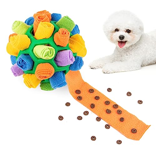 CLABESICS Schnüffelball für Hunde,Schnüffelteppich Schnüffelspielzeug Interaktive Hundespielzeug Intelligenzspielzeug tragbarer Snuffle Ball Toy für Kleine Mittelgroße Haustier(Grün) von CLABESICS