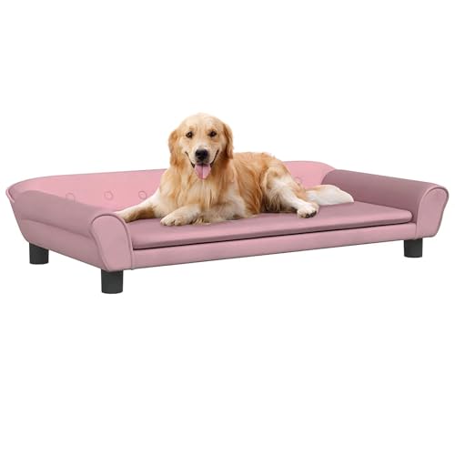 CLALER Hundesofa 100x50x21 cm Plüsch Hundecouch Hundebett Haustiersofa hundesofa für kleine Hunde, Grosse Hunde und mittlere Hunde, Rosa CLALER Hundesofa 100x50x21 cm Plüsch Hundecouch Hundebett Haustiersofa hundesofa für kleine Hunde, Grosse Hunde und mittlere Hunde, Rosa von CLALER
