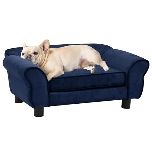 CLALER Hundesofa Blau 72x45x30cm Plüsch Hundecouch Hundebett Haustiersofa hundesofa für kleine Hunde und mittlere Hunde CLALER Hundesofa Blau 72x45x30cm Plüsch Hundecouch Hundebett Haustiersofa hundesofa für kleine Hunde und mittlere Hunde von CLALER