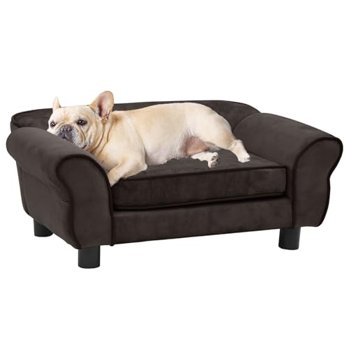 CLALER Hundesofa Braun 72x45x30cm Plüsch Hundecouch Hundebett Haustiersofa hundesofa für kleine Hunde und mittlere Hunde CLALER Hundesofa Braun 72x45x30cm Plüsch Hundecouch Hundebett Haustiersofa hundesofa für kleine Hunde und mittlere Hunde von CLALER