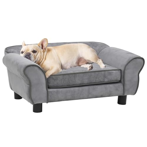CLALER Hundesofa Grau 72x45x30cm Plüsch Hundecouch Hundebett Haustiersofa hundesofa für kleine Hunde und mittlere Hunde CLALER Hundesofa Grau 72x45x30cm Plüsch Hundecouch Hundebett Haustiersofa hundesofa für kleine Hunde und mittlere Hunde von CLALER