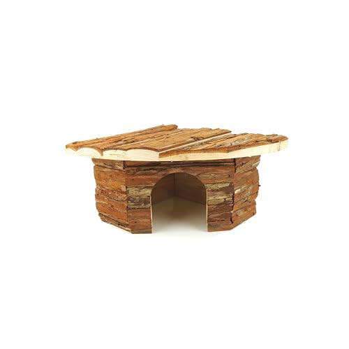 CLASSIC Kleintier-Eckheim - 22 x 22 x 13 cm Naturholz Versteck für Hamster, Mäuse, Rennmäuse & andere kleine Haustiere CLASSIC Kleintier-Eckheim - 22 x 22 x 13 cm Naturholz Versteck für Hamster, Mäuse, Rennmäuse & andere kleine Haustiere von CLASSIC