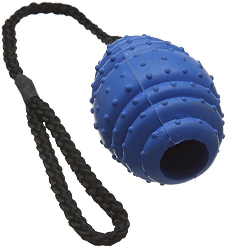 CLASSIC Pet Products Gummikugel oval am Seil groß 100mm blau/schwarz CLASSIC Pet Products Gummikugel oval am Seil groß 100mm blau/schwarz von CLASSIC
