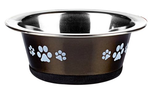 Classic Pet Products Fressnapf, klassisch, Motiv Pfotenabdrücke, 240ml, Graphit Classic Pet Products Fressnapf, klassisch, Motiv Pfotenabdrücke, 240ml, Graphit von CLASSIC