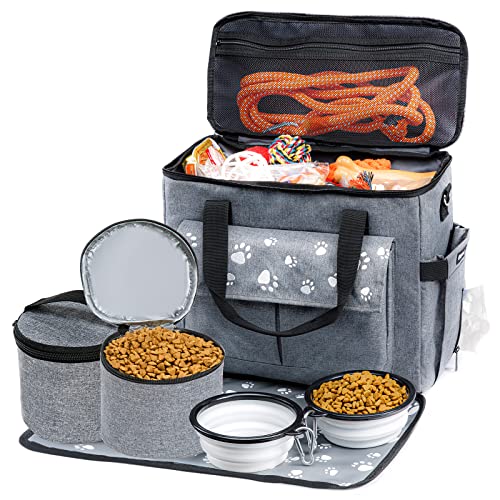 Hunde-Reisetasche, von Fluggesellschaften zugelassene Hundetaschen für Reisen, Wochenend-Hunde-Reisetaschen für Zubehör, Übernachtung Haustier-Reiseset Zubehör Hunde-Reisetasche, von Fluggesellschaften zugelassene Hundetaschen für Reisen, Wochenend-Hunde-Reisetaschen für Zubehör, Übernachtung Haustier-Reiseset Zubehör von CLAWIST
