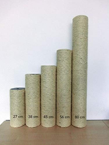 CLEVERCAT 27 cm Sisalsäule 11,5 cm Durchmesser mit 4 Fach verseiltem Natursisal und 8 mm Gewinde CLEVERCAT 27 cm Sisalsäule 11,5 cm Durchmesser mit 4 Fach verseiltem Natursisal und 8 mm Gewinde von CLEVERCAT