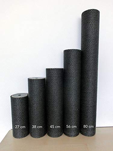 CLEVERCAT 80 cm Sisalsäule 11,5 cm Durchmesser mit 4 Fach verseiltem PP Tauwerk und 8 mm Gewinde CLEVERCAT 80 cm Sisalsäule 11,5 cm Durchmesser mit 4 Fach verseiltem PP Tauwerk und 8 mm Gewinde von CLEVERCAT