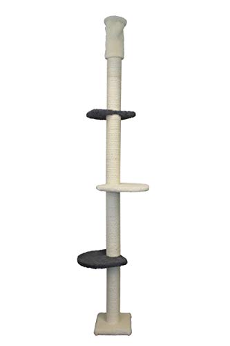 CLEVERCAT Deckenkratzbaum Paris, ideal platzsparend schlank geschnitten. Stufenlos höhenverstellbar mit 3 Aussichtsetagen für Ihren Liebling in vielen Farben lieferbar Made in Germany CLEVERCAT Deckenkratzbaum Paris, ideal platzsparend schlank geschnitten. Stufenlos höhenverstellbar mit 3 Aussichtsetagen für Ihren Liebling in vielen Farben lieferbar Made in Germany von CLEVERCAT