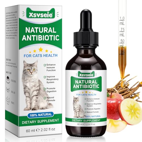 Antibiotika für Katzen，Katzenantibiotika，Natürliche Antibiotika für Katzen，juckende Haut Entlastung，Allergie Entlastung，Katze Antibiotika für Hautinfektion，60ml-Huhngeschmack von CLFJLXYX