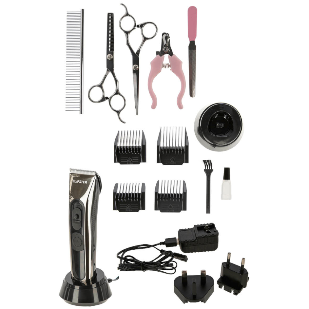 CLIPSTER Akku-Schermaschinen-Set Grumox - Komplettset CLIPSTER Akku-Schermaschinen-Set Grumox - Komplettset von CLIPSTER