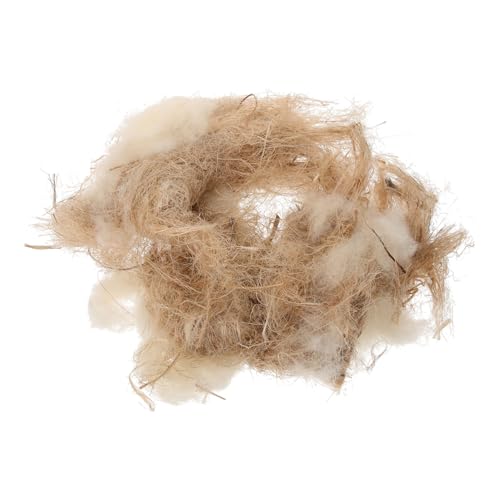 CLISPEED 1 Packung Vogelnest-Kissenmaterial Nistunterlagen für Vögel Nistmaterial für Vogelnestmaterial Naturmaterial für Vogelnester Vogelnest für Käfig Vogelnest aus Naturmaterial Bast von CLISPEED