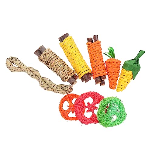 CLISPEED 1 Satz Hamster- Haustiere klein Hasenkauspielzeug Zähne Hamster hamsterspielzeug Snacks spielzeuge zahnspielzeug für Kaninchen Haustier -Kauspielzeug hölzern von CLISPEED