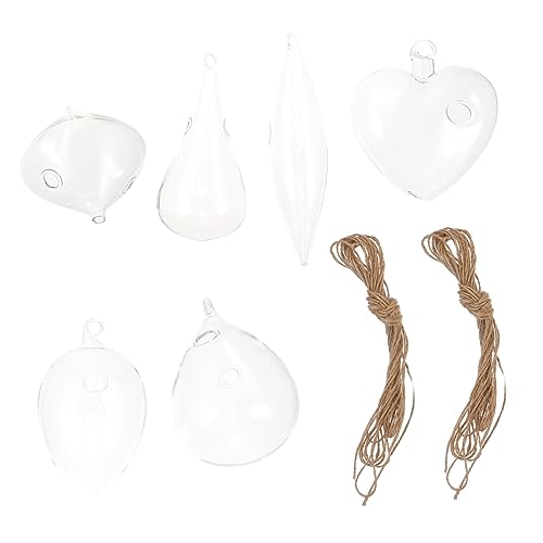 CLISPEED 1 Satz Hydroponik-Container-Set Vase Anlage hängend Pflanzen Living Room Decoration wohnzimmerdeko inneneinrichtung hochzeitsdeko Wohnkultur Pflanzgefäß aus Glas Transparent von CLISPEED