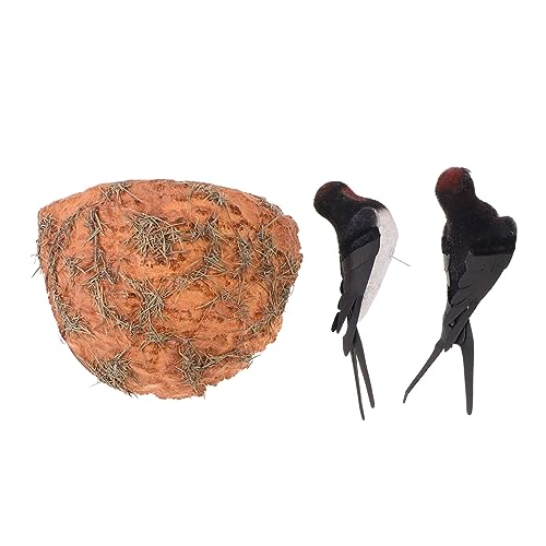 CLISPEED 1 Satz Schlucken Modell im Freien realistisch Vogelnest-Wandkunst Vogelverzierung Schlucken gefälscht für Vögel Nest Decor Schwalbennester Outdoor -Ornament Nestdekor Papierstau CLISPEED 1 Satz Schlucken Modell im Freien realistisch Vogelnest-Wandkunst Vogelverzierung Schlucken gefälscht für Vögel Nest Decor Schwalbennester Outdoor -Ornament Nestdekor Papierstau von CLISPEED