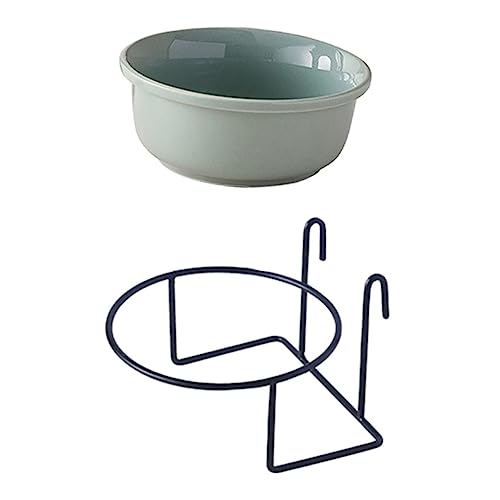 CLISPEED 1 Set Hängender Haustiernapf Hundewassernapf Haustiernäpfe Katzen Hängende Haustiernäpfe Erhöhte Hundenäpfe Katzenwassernapf Erhöhte Näpfe Futternapf Katzennapf Kätzchen Erhöhter von CLISPEED