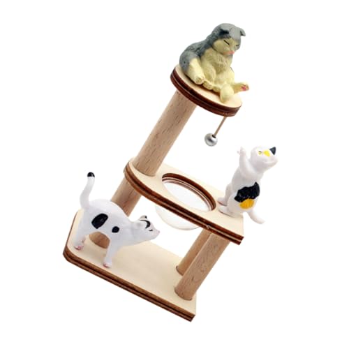CLISPEED 1 Set Katzenkletterregal Haustier Kleiner Innenartikel Katzen Holz Miniatur Kratzbaum Mini Holz Kratzbaum Mini Holzmöbel Mini Katzenbaum Simulation Mini CLISPEED 1 Set Katzenkletterregal Haustier Kleiner Innenartikel Katzen Holz Miniatur Kratzbaum Mini Holz Kratzbaum Mini Holzmöbel Mini Katzenbaum Simulation Mini von CLISPEED