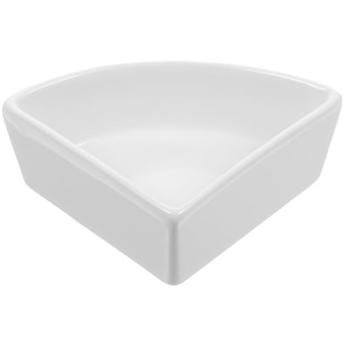 CLISPEED 1 Stück Haustierwasserbecken pet Water Bowl Hamster Futterstation Kleintier Trinknapf Schüsseln Futternapf Nagetier Hamsterzubehör für Käfige Futterautomat für Hamster Keramik Weiß von CLISPEED