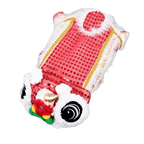 CLISPEED 1 Stück Kleidung Für Haustiere Einzigartig Löwenmähne Für Hunde Windhund Kleidung Löwenmähne Kostüm Hunde-Pyjama Hund Hundepullover Klein Haustiertanz-löwenkostüm Polyester von CLISPEED