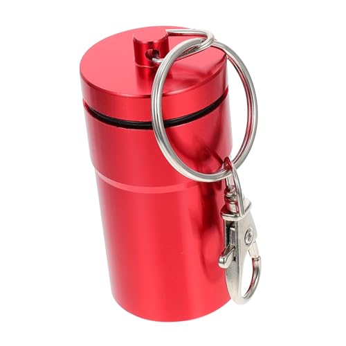 CLISPEED 1 Stück Schachtel Vogeltrainingsglas Glocke Becher-vogelhäuschenfenster Erdnuss Fensterversorger Für Futternapf Für Hamster Vogelkäfig Fänger Futterspender Rot Aluminiumlegierung von CLISPEED