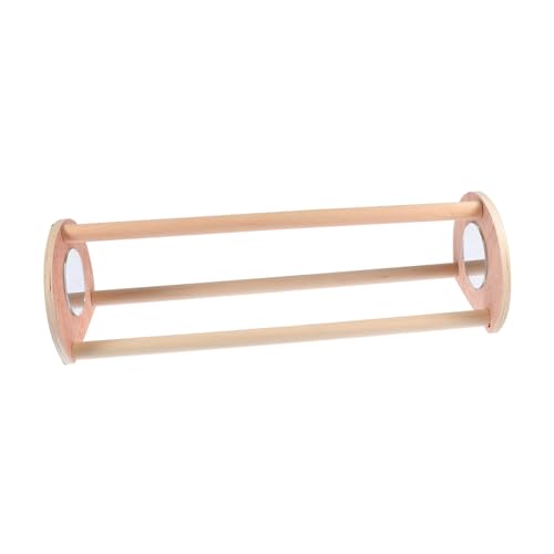 CLISPEED 1 Stück Stand holzspielzeug holzspielsachen holzaufsteller holzständer Bird Toys Bausatz Tür Plattform Papagei Geflügelfutter Hühnerfutter Küken Stehen Hühnerständer hölzern Brown von CLISPEED