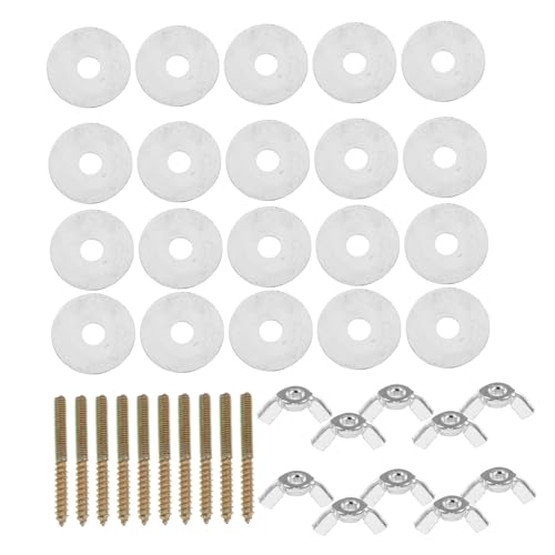 CLISPEED 10 Sets Vogelsitzstangen-Hardware: Vogelkäfig-sitzstangenschrauben Und Befestigungsmaterial, DIY-plattformzubehör, Unterlegscheiben, Schrauben, Flügelmuttern Für Futternäpfe Auf CLISPEED 10 Sets Vogelsitzstangen-Hardware: Vogelkäfig-sitzstangenschrauben Und Befestigungsmaterial, DIY-plattformzubehör, Unterlegscheiben, Schrauben, Flügelmuttern Für Futternäpfe Auf von CLISPEED