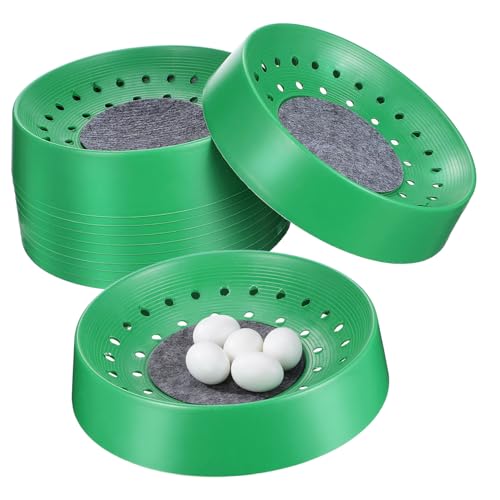 CLISPEED 10 Stück Vogelnesteinest haustierbedarf vogelkäfig Bird cage Birdcage Vogelzubehör Becken Taubenversorgung Taubennest Verschachtelung coop Bett Vogelbrutnest Taubennisten Green von CLISPEED