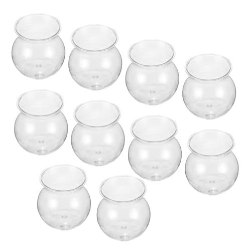 CLISPEED 10Stücke Transparente Blumentöpfe Für Sukkulenten DIY Mooslandschaftsbehälter Pflanzenhalter Für Garten Dekoration von CLISPEED