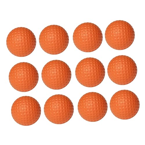 CLISPEED 12 Stück Flexible Lernbälle Geeignete Elastische Bälle Pu-Enthusiasten Für Lernende Übung Und Outdoor Orange Training Indoor-Sportler Golfbälle Schaumstoffausrüstung von CLISPEED