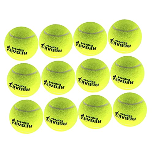 CLISPEED 12st Tischtennisball Tennisbälle Für Maschine Tennisbälle Spielen Tennisball Im Freien Regulär Outdoor-sportbälle Tennisbälle Üben Tennisbälle Trainieren Eingesackt Zubehör Kind von CLISPEED