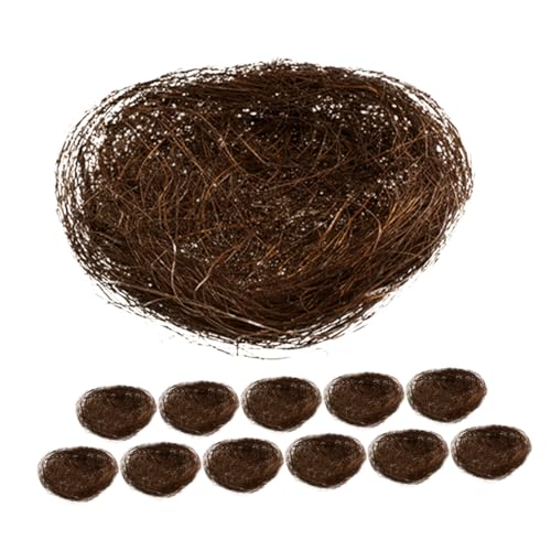 CLISPEED 12 Stück Vogel Nester für Ostern und Garten Dekoration Große Nester für Fotografie und Kreative Präsentationen für Garten CLISPEED 12 Stück Vogel Nester für Ostern und Garten Dekoration Große Nester für Fotografie und Kreative Präsentationen für Garten von CLISPEED