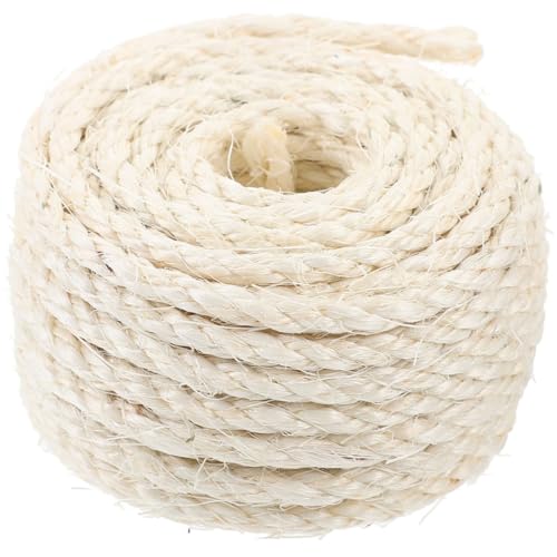 CLISPEED 1Rolle Naturbelassene Sisal Hanfseilrolle Für Katzenkratzmöbel DIY Katzenbaumseil Multifunktionales Kratzseil Für Tägliche Nutzung Als Ersatz Für Kratzsäulen CLISPEED 1Rolle Naturbelassene Sisal Hanfseilrolle Für Katzenkratzmöbel DIY Katzenbaumseil Multifunktionales Kratzseil Für Tägliche Nutzung Als Ersatz Für Kratzsäulen von CLISPEED