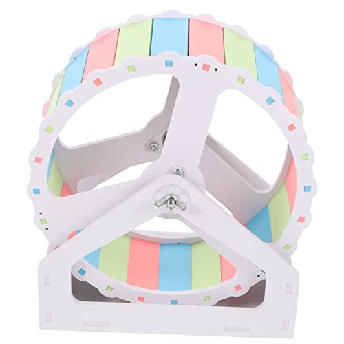 CLISPEED Großes Hamsterrad für Kleintiere 21cm für Hamster Chinchillas und Meerschweinchen Sicheres Glattes Design Einfach zu Montieren mit Stabilem Stand von CLISPEED