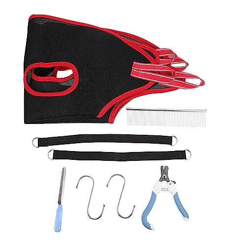 CLISPEED 1Satz Haustier Pflege Hängematte für Hunde und Katzen mit Nageltrimmer Kamm und Nagelfeile für Nageltrimmen Tiergeschäft CLISPEED 1Satz Haustier Pflege Hängematte für Hunde und Katzen mit Nageltrimmer Kamm und Nagelfeile für Nageltrimmen Tiergeschäft von CLISPEED