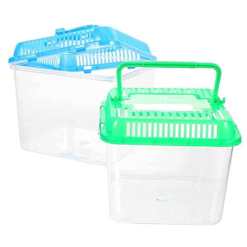CLISPEED 1Stück Transparente Schildkröten Fütterungsbox für Reptilien und Kleine Haustiere mit Abnehmbarem Kunststoffdeckel für Transport Zucht von Fischen Geckos CLISPEED 1Stück Transparente Schildkröten Fütterungsbox für Reptilien und Kleine Haustiere mit Abnehmbarem Kunststoffdeckel für Transport Zucht von Fischen Geckos von CLISPEED