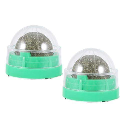 CLISPEED 2 STÜCK Drehbarer Katzenminze Ball Natürliche Katzenleckerei zur Zahnreinigung und Verdauungsförderung Selbstklebendes Interaktives Katzenspielzeug für Gesundes Kauen und CLISPEED 2 STÜCK Drehbarer Katzenminze Ball Natürliche Katzenleckerei zur Zahnreinigung und Verdauungsförderung Selbstklebendes Interaktives Katzenspielzeug für Gesundes Kauen und von CLISPEED