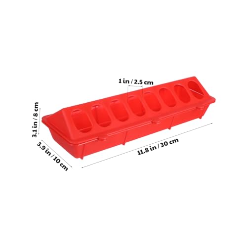 CLISPEED 2 STÜCK Tauben Futtertrog aus Kunststoff Rot Auslaufsichere Futterbox für Taubenkäfige und Kleine Vögel Leicht zu Reinigen Praktische Futterstation für Papageien Wellensittiche CLISPEED 2 STÜCK Tauben Futtertrog aus Kunststoff Rot Auslaufsichere Futterbox für Taubenkäfige und Kleine Vögel Leicht zu Reinigen Praktische Futterstation für Papageien Wellensittiche von CLISPEED